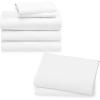 imageCalifornia Design Den 7 Piece Split King Size Sheet Set with 4 Pillowcases Rayon from Bamboo Sateen White