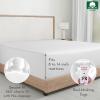 imageCalifornia Design Den 2Pack Twin Fitted Sheets Only  Soft 100 Cotton Durable Sateen Deep Pocket White Twin Fitted Sheet with AllAround Elastic  White01  Bright White