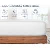 imageCalifornia Design Den 2Pack Twin Fitted Sheets Only  Soft 100 Cotton Durable Sateen Deep Pocket White Twin Fitted Sheet with AllAround Elastic  White01  Bright White