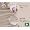 imageCalifornia Design Den 2Pack Twin Fitted Sheets Only  Soft 100 Cotton Durable Sateen Deep Pocket White Twin Fitted Sheet with AllAround Elastic  White03  Beige