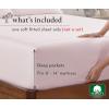 imageCalifornia Design Den 2Pack Twin Fitted Sheets Only  Soft 100 Cotton Durable Sateen Deep Pocket White Twin Fitted Sheet with AllAround Elastic  White09  Pink