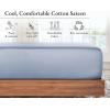 imageCalifornia Design Den 2Pack Twin Fitted Sheets Only  Soft 100 Cotton Durable Sateen Deep Pocket White Twin Fitted Sheet with AllAround Elastic  White07  Blue Hydrangea