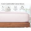 imageCalifornia Design Den 2Pack Twin Fitted Sheets Only  Soft 100 Cotton Durable Sateen Deep Pocket White Twin Fitted Sheet with AllAround Elastic  White09  Pink