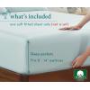 imageCalifornia Design Den 2Pack Twin Fitted Sheets Only  Soft 100 Cotton Durable Sateen Deep Pocket White Twin Fitted Sheet with AllAround Elastic  White12  Seafoam