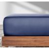 imageCalifornia Design Den 2Pack Twin Fitted Sheets Only  Soft 100 Cotton Durable Sateen Deep Pocket White Twin Fitted Sheet with AllAround Elastic  White08  Navy Blue