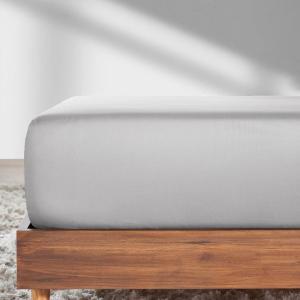 imageCalifornia Design Den 2Pack Twin Fitted Sheets Only  Soft 100 Cotton Durable Sateen Deep Pocket White Twin Fitted Sheet with AllAround Elastic  White05  Light Grey