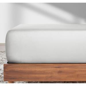 imageCalifornia Design Den 2Pack Twin Fitted Sheets Only  Soft 100 Cotton Durable Sateen Deep Pocket White Twin Fitted Sheet with AllAround Elastic  White02  Ivory