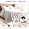 imageCalifornia Design Den 6 Piece Queen Size Sheet Set with 4 Pillowcases  1000 Thread Count 100 Cotton Sateen Ivory