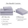 imageCalifornia Design Den Bedding Bundle  Queen Sheet Set with 4 Pillowcases 800 Thread Count 100 Cotton Sateen Lavender