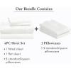 imageCalifornia Design Den 6 Piece Queen Size Sheet Set with 4 Pillowcases 400 Thread Count 100 Cotton Sateen Ivory