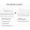 imageCalifornia Design Den 6 Piece King Size Sheet Set with 4 Pillowcases Rayon from Bamboo Sateen White