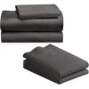 imageCalifornia Design Den Bedding Bundle  King Sheet Set with 4 Pillowcases 800 Thread Count 100 Cotton Sateen Grey
