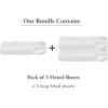 imageCalifornia Design Den 3Pack Fitted Sheets 400 Thread Count 100 Cotton Sateen Deep Pocket Includes 3 Fitted Sheets Only King White