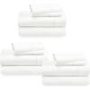 imageCalifornia Design Den 3Pack Sheet Sets 400 Thread Count 100 Cotton Sateen Deep Pocket Includes 3 Fitted Sheets 3 Flat Sheets and 6 Pillowcases King Ivory