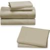 imageCalifornia Design Den 6 Piece King Size Sheet Set with 4 Pillowcases Rayon from Bamboo Sateen Beige