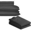 imageCalifornia Design Den Bedding Bundle  King Striped Sheet Set with 4 Pillowcases 500 Thread Count 100 Cotton Sateen Grey Striped