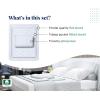 imageCALIFORNIA DESIGN DEN 5Star Hotel Twin Size Printed Sheet Set Soft ampamp Smooth 100 Cotton 600 Thread Count Sateen Cotton Bedding Sheets for Bed with Deep Pocket Urban Hex Blue