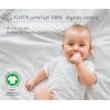 image100 Organic Cotton Crib Sheets for Boys or Girls Set of 2 Fitted Sheets Cooling ampamp Softest Baby Crib Sheets for Girl Crib Mattress Sheet or Toddler Bed Sheets Percale BlueBlue Hydrangea