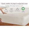 image100 Organic Cotton Crib Sheets for Boys or Girls Set of 2 Fitted Sheets Cooling ampamp Softest Baby Crib Sheets for Girl Crib Mattress Sheet or Toddler Bed Sheets Percale BlueNatural Ivory