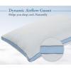 imageCalifornia Design Den Adjustable Queen Size Pillow  Soft Down Alternative Fill Adjustable Loft Memory Foam  Cooling Hotel Pillows for Back Stomach or Side Sleepers  Medium Soft CertiPURUSKing