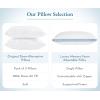 imageCalifornia Design Den Adjustable Queen Size Pillow  Soft Down Alternative Fill Adjustable Loft Memory Foam  Cooling Hotel Pillows for Back Stomach or Side Sleepers  Medium Soft CertiPURUSStandard