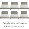 imageCalifornia Design Den Bulk Pack of 4 Waterproof Mattress Protectors King Size  Soft ampamp Noiseless Fitted Style Deep Pockets to Fit 820 Inch Mattresses Machine WashableTwin