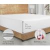 imageCalifornia Design Den Bulk Pack of 8 Twin XL Size Fitted Sheets Only  100 Organic Cotton Percale Weave White01  Bright White