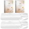 imageCalifornia Design Den Bulk Pack of 8 Twin XL Size Fitted Sheets Only  100 Organic Cotton Percale Weave White01  Bright White