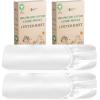 imageCalifornia Design Den Bulk Pack of 8 Twin XL Size Fitted Sheets Only  100 Organic Cotton Percale Weave White01  Bright White