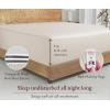 imageCalifornia Design Den Bulk Pack of 8 Twin XL Size Fitted Sheets Only  100 Organic Cotton Percale Weave White02  Natural Ivory