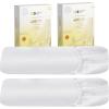imageCalifornia Design Den Bulk Pack of 8 Twin XL Size Fitted Sheets Only  400 Thread Count 100 Cotton Sateen White01  White