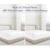 imageCalifornia Design Den Bulk Pack of 8 Twin XL Size Fitted Sheets Only  400 Thread Count 100 Cotton Sateen White01  White