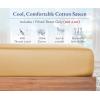 imageCalifornia Design Den Bulk Pack of 8 Twin XL Size Fitted Sheets Only  400 Thread Count 100 Cotton Sateen White05  Beige
