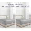 imageCalifornia Design Den Bulk Pack of 8 Twin XL Size Fitted Sheets Only  400 Thread Count 100 Cotton Sateen White08  Grey Light