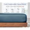 imageCalifornia Design Den Bulk Pack of 8 Twin XL Size Fitted Sheets Only  400 Thread Count 100 Cotton Sateen White11  Blue Peacock