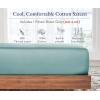 imageCalifornia Design Den Bulk Pack of 8 Twin XL Size Fitted Sheets Only  400 Thread Count 100 Cotton Sateen White14  Teal