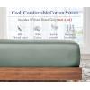 imageCalifornia Design Den Bulk Pack of 8 Twin XL Size Fitted Sheets Only  400 Thread Count 100 Cotton Sateen White16  Green Sage