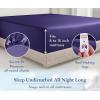 imageCalifornia Design Den Bulk Pack of 8 Twin XL Size Fitted Sheets Only  400 Thread Count 100 Cotton Sateen White19  Purple