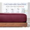 imageCalifornia Design Den Bulk Pack of 8 Twin XL Size Fitted Sheets Only  400 Thread Count 100 Cotton Sateen White23  Red Burgundy