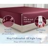 imageCalifornia Design Den Bulk Pack of 8 Twin XL Size Fitted Sheets Only  400 Thread Count 100 Cotton Sateen White23  Red Burgundy