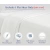 imageCalifornia Design Den Cal King Size Flat Sheet Soft 400 Thread Count 100 Cotton Sheet SateenCooling ampamp Breathable Bed Sheets White Flat Sheet Single California King Flat Sheet Only Bright White02  Ivory