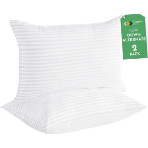 imageCalifornia Design Den Adjustable Queen Size Pillow  Soft Down Alternative Fill Adjustable Loft Memory Foam  Cooling Hotel Pillows for Back Stomach or Side Sleepers  Medium Soft CertiPURUSQueen