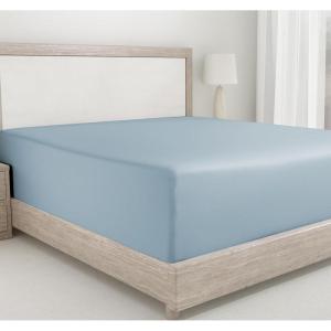 imageCalifornia Design Den Bulk Pack of 8 Twin XL Size Fitted Sheets Only  400 Thread Count 100 Cotton Sateen White10  Blue Sky