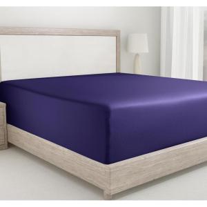 imageCalifornia Design Den Bulk Pack of 8 Twin XL Size Fitted Sheets Only  400 Thread Count 100 Cotton Sateen White19  Purple