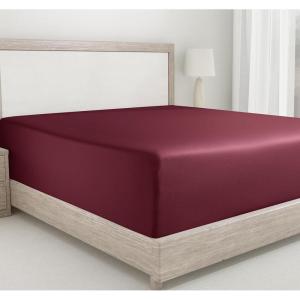 imageCalifornia Design Den Bulk Pack of 8 Twin XL Size Fitted Sheets Only  400 Thread Count 100 Cotton Sateen White23  Red Burgundy