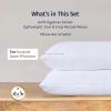 imageCalifornia Design Den StandardQueen Pillow Cases Set of 2  Luxury 100 Egyptian Cotton Crisp Percale Soft ampamp Breathable StandardQueen Size Pillow Cases  WhiteBright White