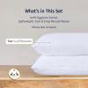 imageCalifornia Design Den StandardQueen Pillow Cases Set of 2  Luxury 100 Egyptian Cotton Crisp Percale Soft ampamp Breathable StandardQueen Size Pillow Cases  WhiteBright White