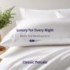 imageCalifornia Design Den StandardQueen Pillow Cases Set of 2  Luxury 100 Egyptian Cotton Crisp Percale Soft ampamp Breathable StandardQueen Size Pillow Cases  WhiteBright White