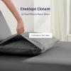 imageCalifornia Design Den StandardQueen Pillow Cases Set of 2  Luxury 100 Egyptian Cotton Crisp Percale Soft ampamp Breathable StandardQueen Size Pillow Cases  WhiteGrey