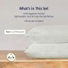 imageCalifornia Design Den StandardQueen Pillow Cases Set of 2  Luxury 100 Egyptian Cotton Crisp Percale Soft ampamp Breathable StandardQueen Size Pillow Cases  WhiteIvory